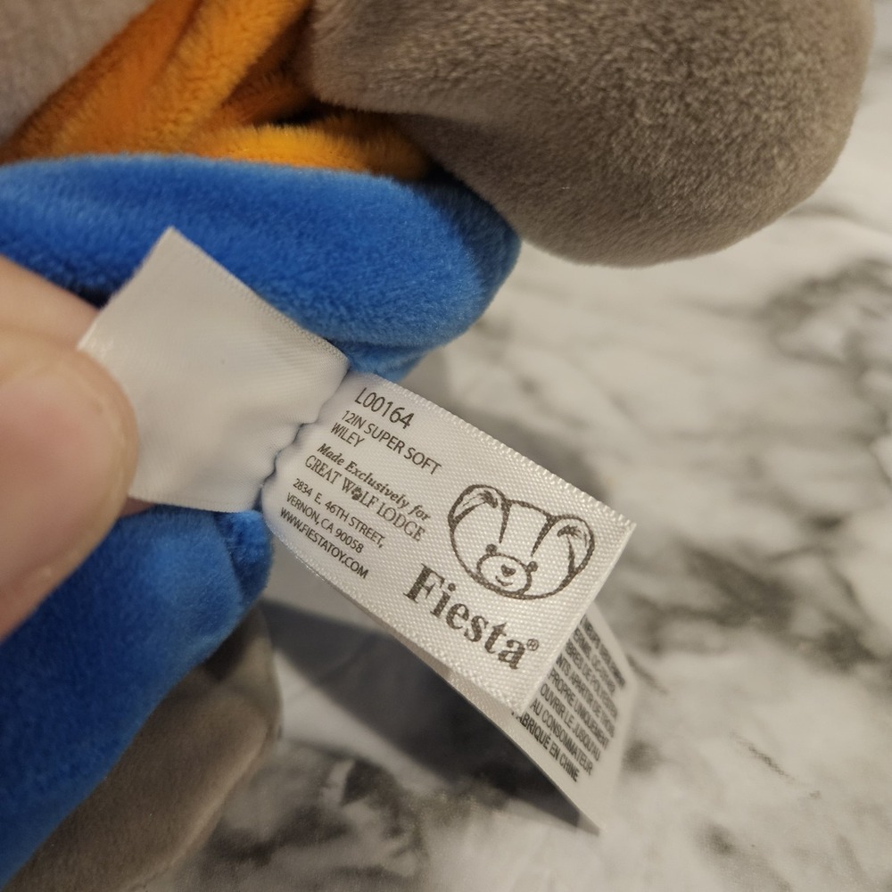 Great Wolf Lodge Wiley Wolf Plush Lot Build A Bear+Outfit + Fiesta Squish Plush - Picture 6 of 15